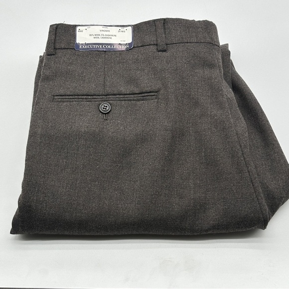 JoS A Bank Executive Collection Wool Cashmere Windsor Mens Gray Pants 34x30 NWT - Picture 13 of 15